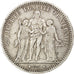 FRANCE, Hercule, 5 Francs, 1875, Paris, KM #820.1, VF(30-35), Silver, Gadoury...