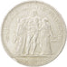 FRANCE, Hercule, 5 Francs, 1875, Paris, KM #820.1, EF(40-45), Silver, Gadoury...