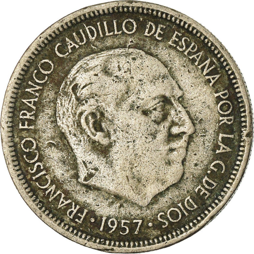 Munten, Spanje, Caudillo and regent, 5 Pesetas, 1973, FR+, Copper-nickel, KM:786