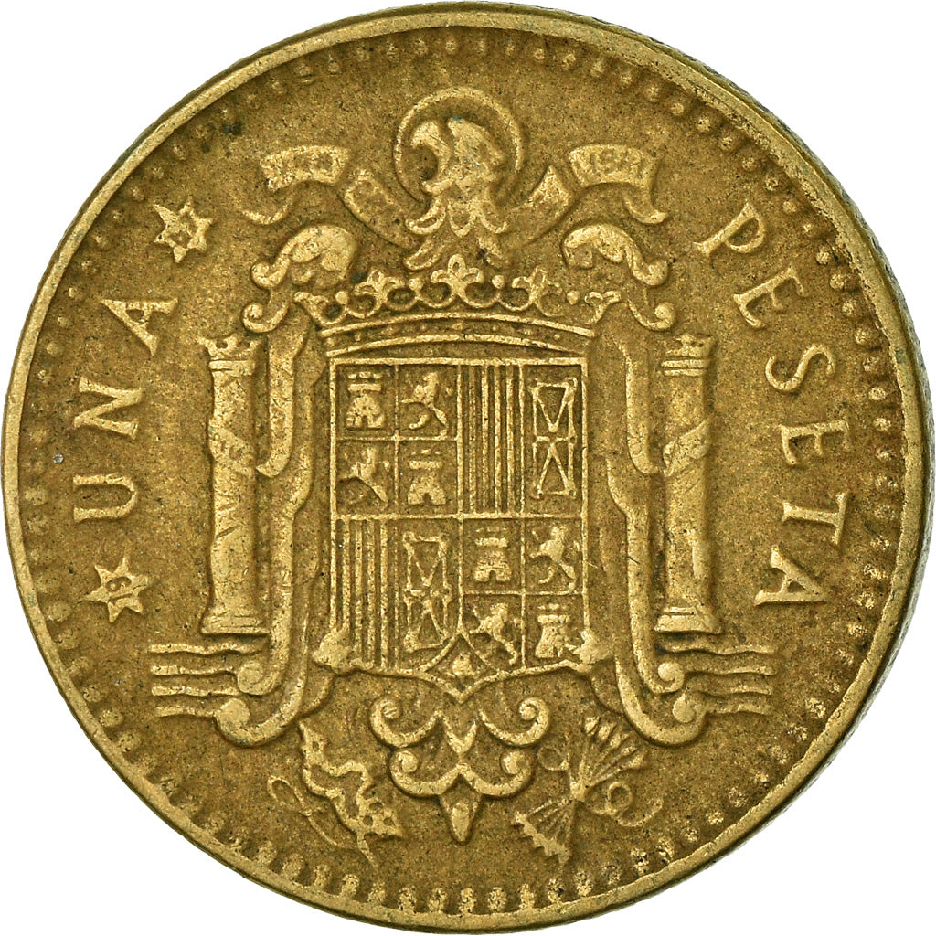 Coin, Spain, Francisco Franco, caudillo, Peseta, 1967, EF(40-45)