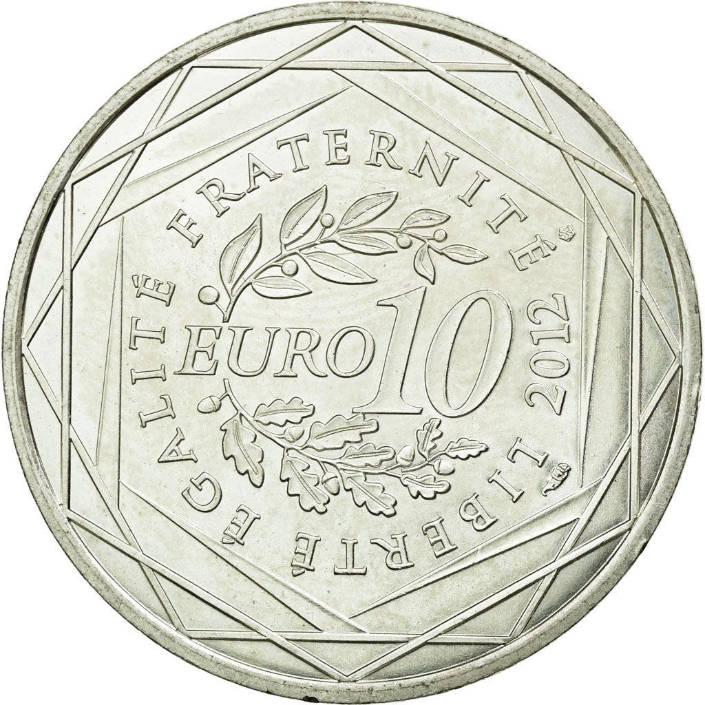 Coin, France, 10 Euro, 2012, AU(55-58), Silver, KM:1879