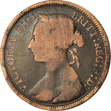 Coin, Great Britain, Victoria, 1/2 Penny, 1889, VF(20-25), Bronze, KM:754