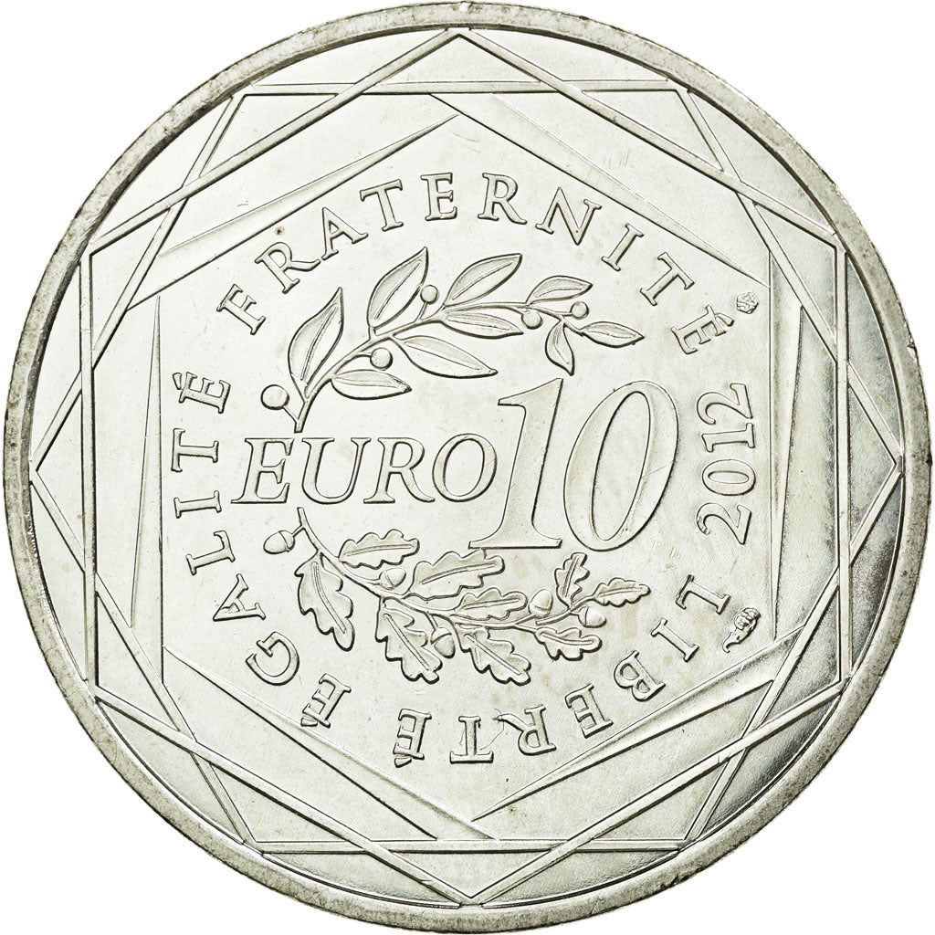 Coin, France, 10 Euro, 2012, AU(55-58), Silver, KM:1879