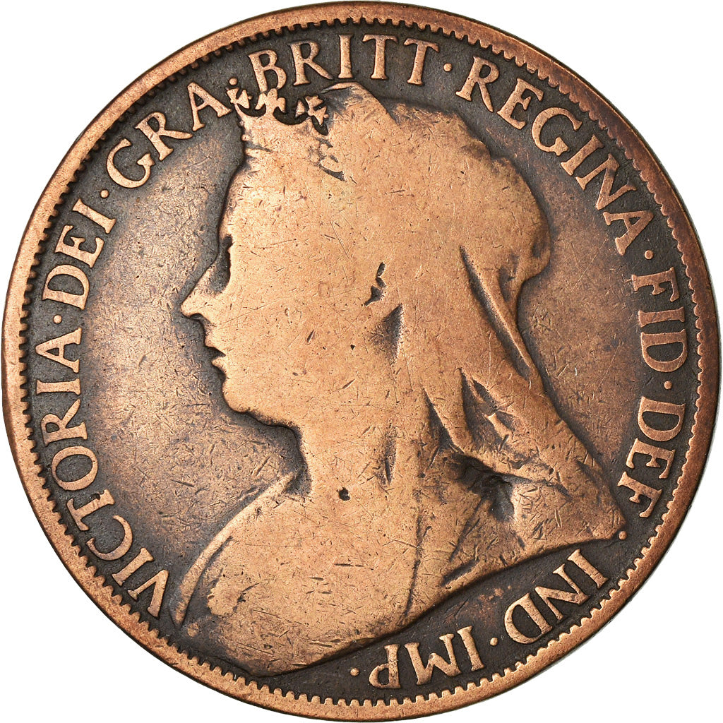 Coin, Great Britain, Victoria, Penny, 1896, F(12-15), Bronze, KM:790