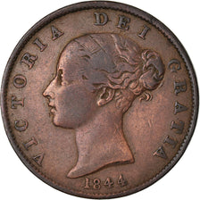 Coin, Great Britain, Victoria, 1/2 Penny, 1844, EF(40-45), Copper, KM:726