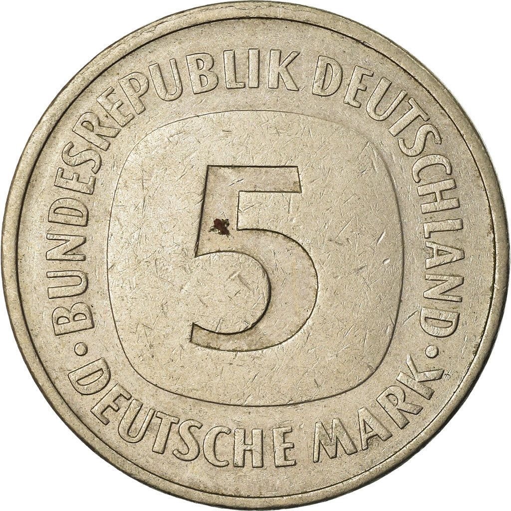 Coin, GERMANY - FEDERAL REPUBLIC, 5 Mark, 1978, Karlsruhe, EF(40-45)