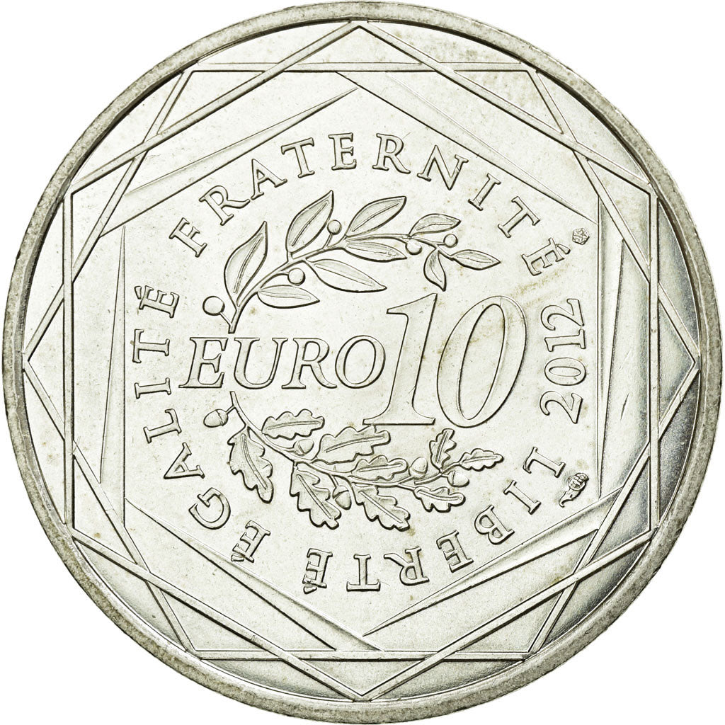 Coin, France, 10 Euro, 2012, AU(55-58), Silver, KM:1879