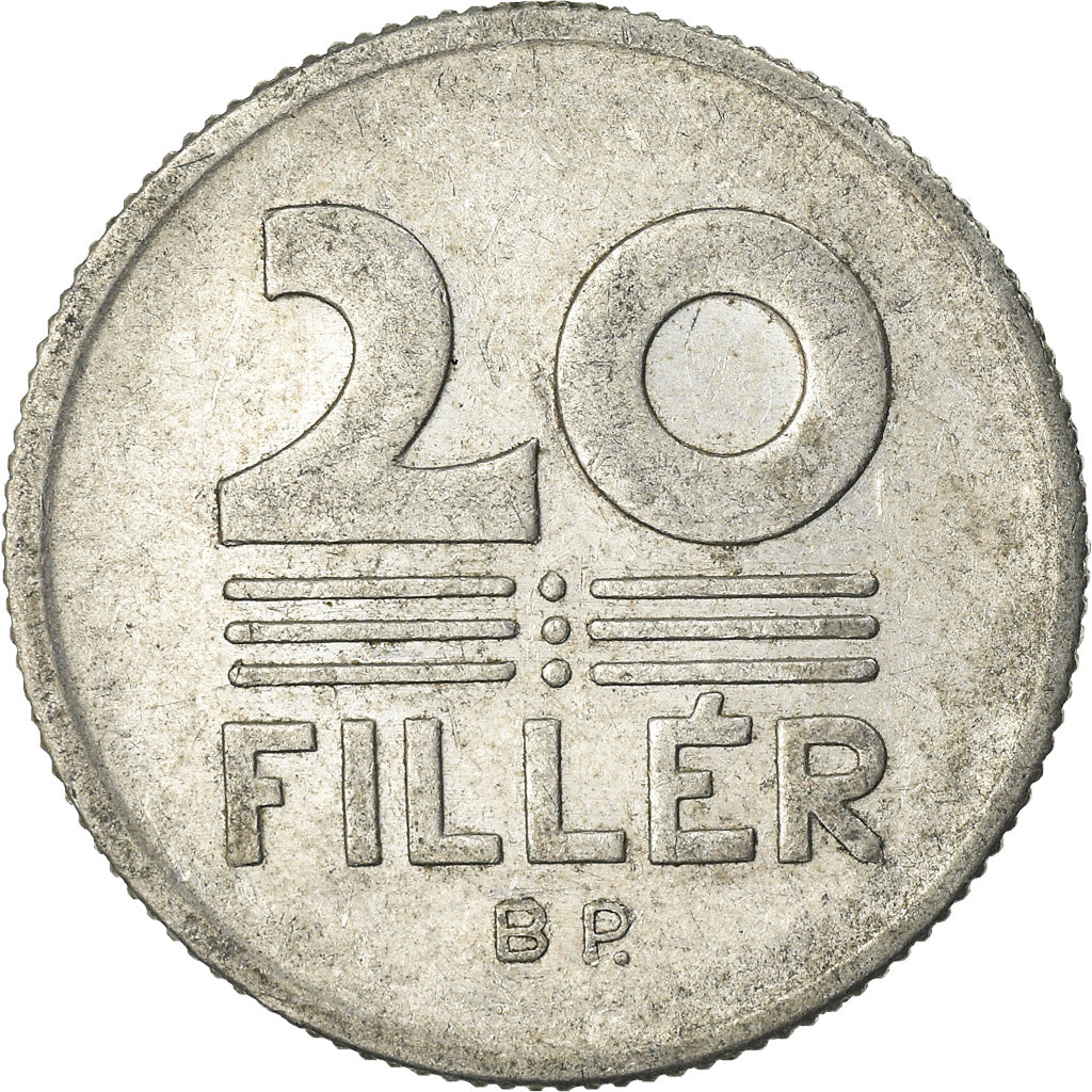 Moneta, Węgry, 20 Fillér, 1974, Budapest, EF(40-45), Aluminium, KM:573