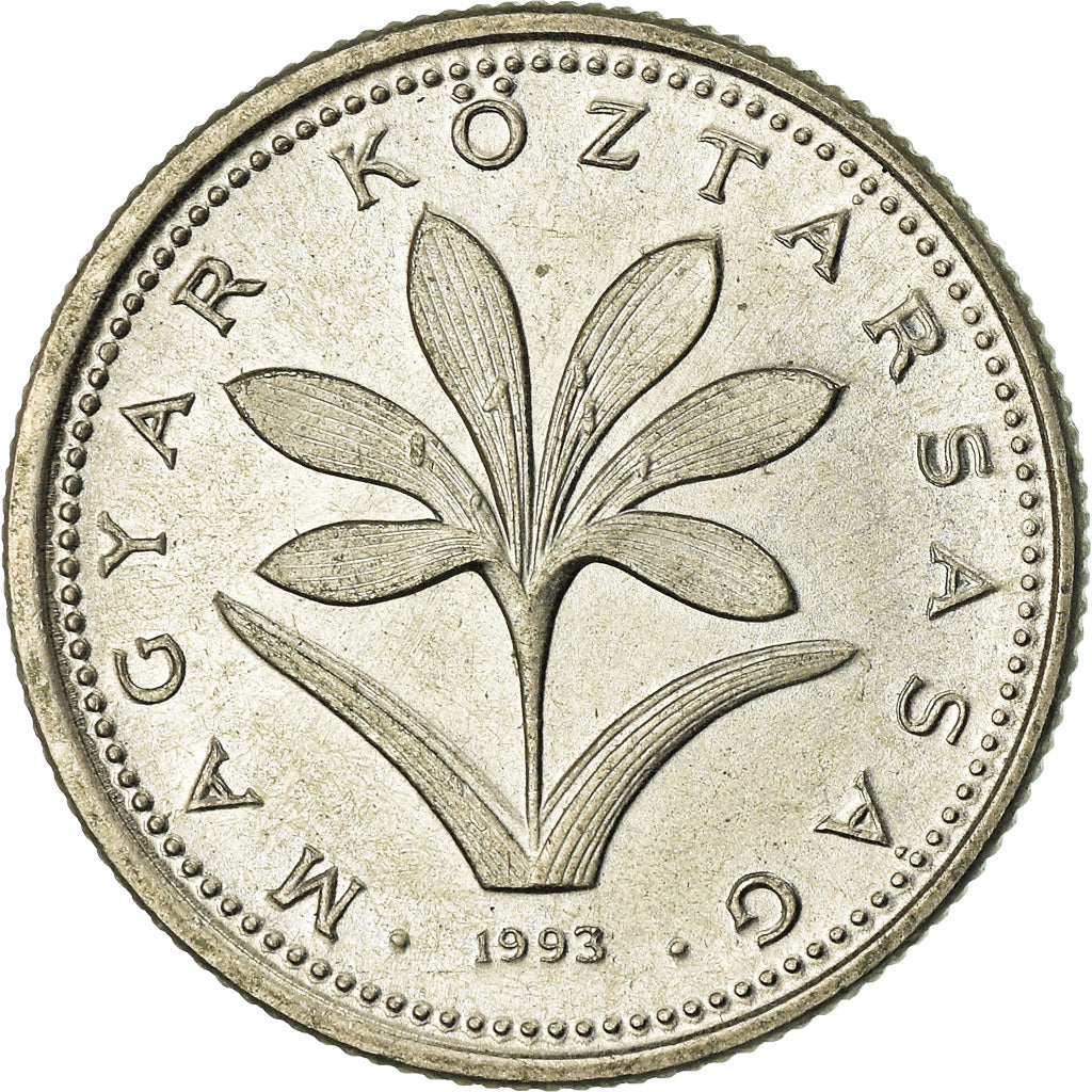 Moneta, Węgry, 2 Forint, 1993, AU(55-58), Miedź-Nikiel, KM:693