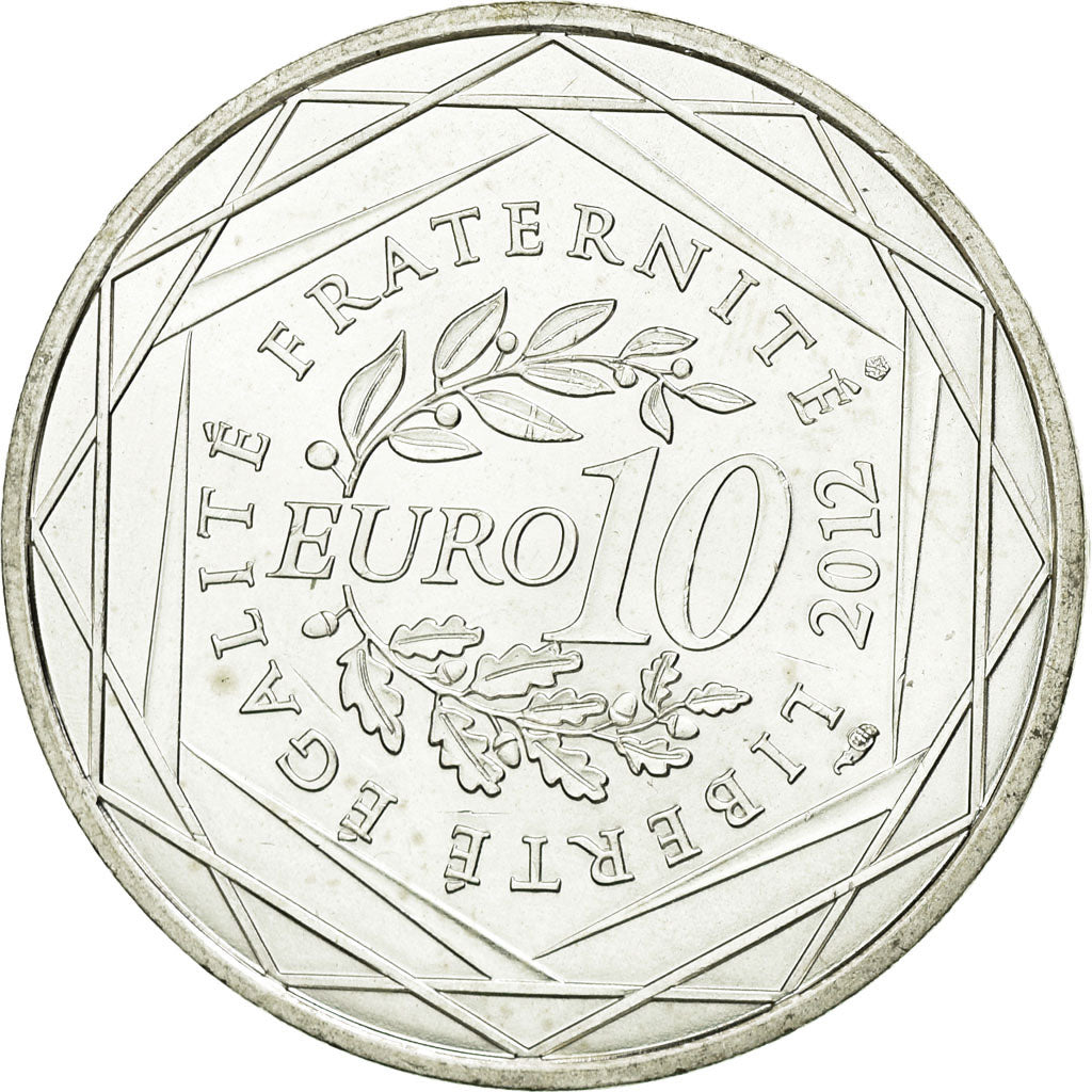 Coin, France, 10 Euro, 2012, AU(55-58), Silver, KM:1879