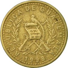 Moneda, Guatemala, 50 Centavos, 1998, BC+, Níquel - latón, KM:283