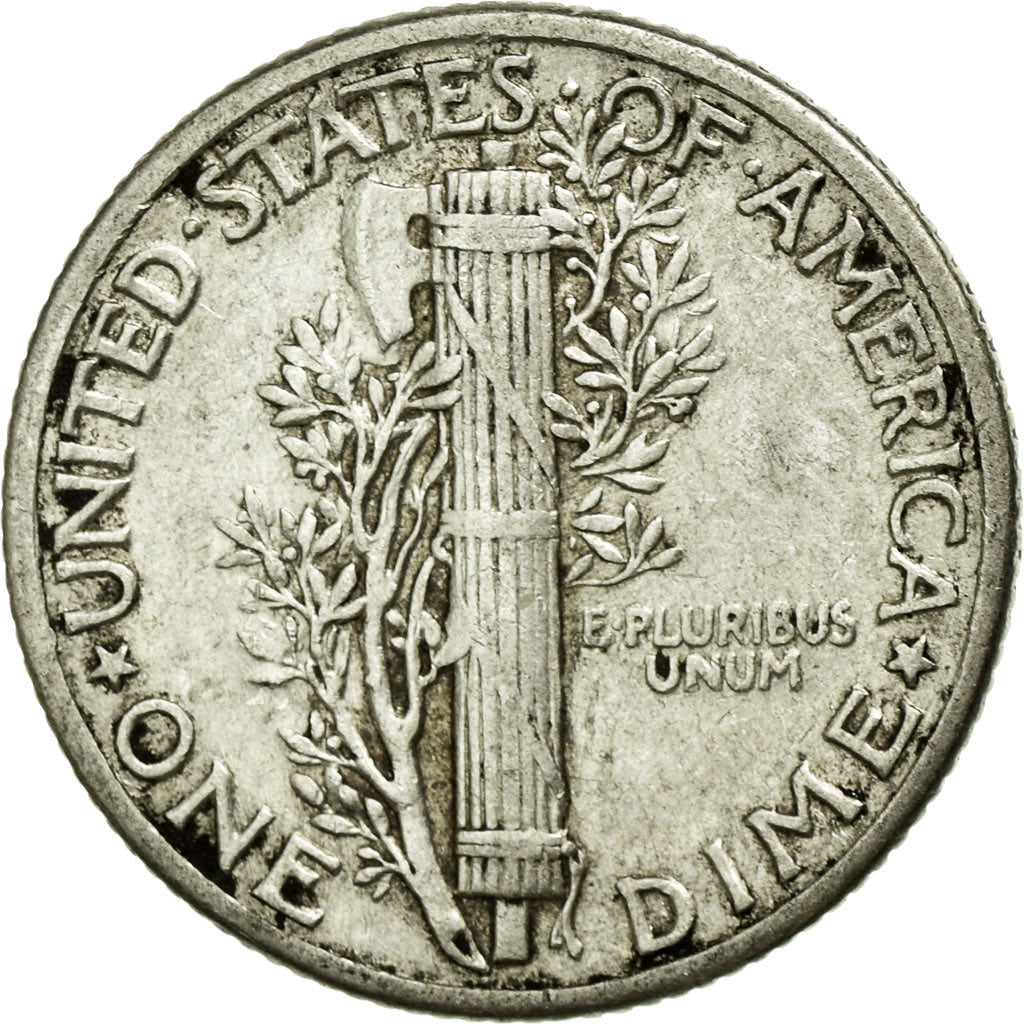 Coin, United States, Mercury Dime, Dime, 1936, U.S. Mint, Philadelphia
