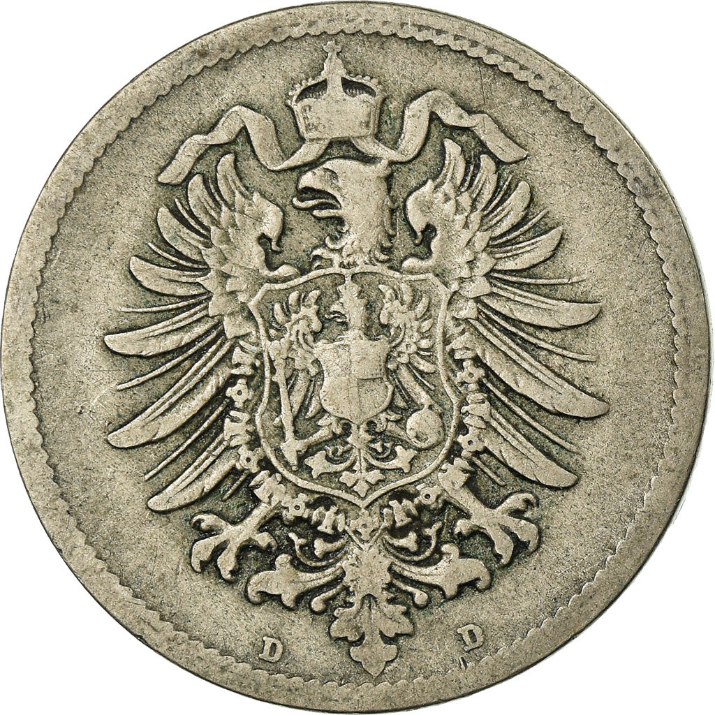 Coin, GERMANY - EMPIRE, Wilhelm I, 10 Pfennig, 1873, Munich, VF(30-35)