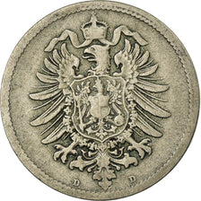 Coin, GERMANY - EMPIRE, Wilhelm I, 10 Pfennig, 1873, Munich, VF(30-35)