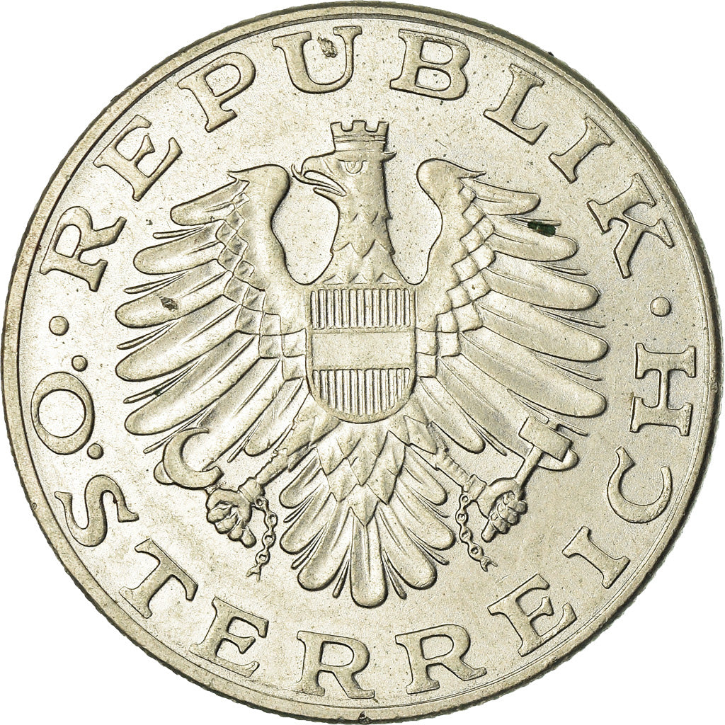 Moeda, Áustria, 10 Schilling, 1979, AU(55-58), Níquel Cromado a Cobre-Níquel