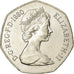 Coin, Great Britain, Elizabeth II, 50 New Pence, 1980, AU(55-58), Copper-nickel