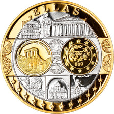 Greece, Medal, Euro, Europa, Politics, Society, War, MS(65-70), Silver