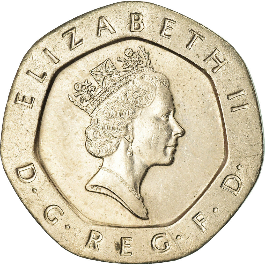 Münze, Großbritannien, Elizabeth II, 20 Pence, 1993, VZ, Copper-nickel, KM:939