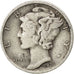 UNITED STATES, Mercury Dime, Dime, 1936, U.S. Mint, KM #140, VF(20-25), Silver,.