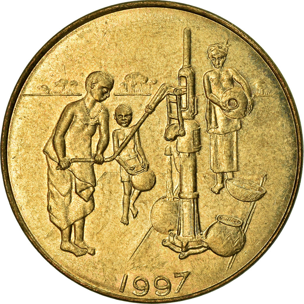 Coin, West African States, 10 Francs, 1997, EF(40-45), Aluminum-Bronze, KM:10
