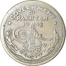 Coin, Pakistan, 1/2 Rupee, 1948, EF(40-45), Nickel, KM:6