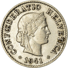Coin, Switzerland, 5 Rappen, 1941, Bern, EF(40-45), Nickel, KM:26b