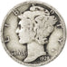 UNITED STATES, Mercury Dime, Dime, 1928, U.S. Mint, KM #140, VF(30-35), Silver,.