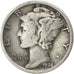 UNITED STATES, Mercury Dime, Dime, 1928, U.S. Mint, KM #140, VF(30-35), Silver,.