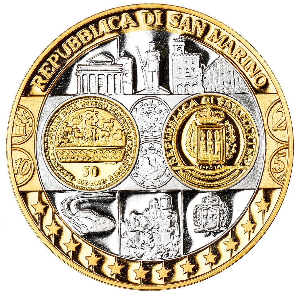 San Marino, Medal, L'Europe, Politics, Society, War, MS(65-70), Silver