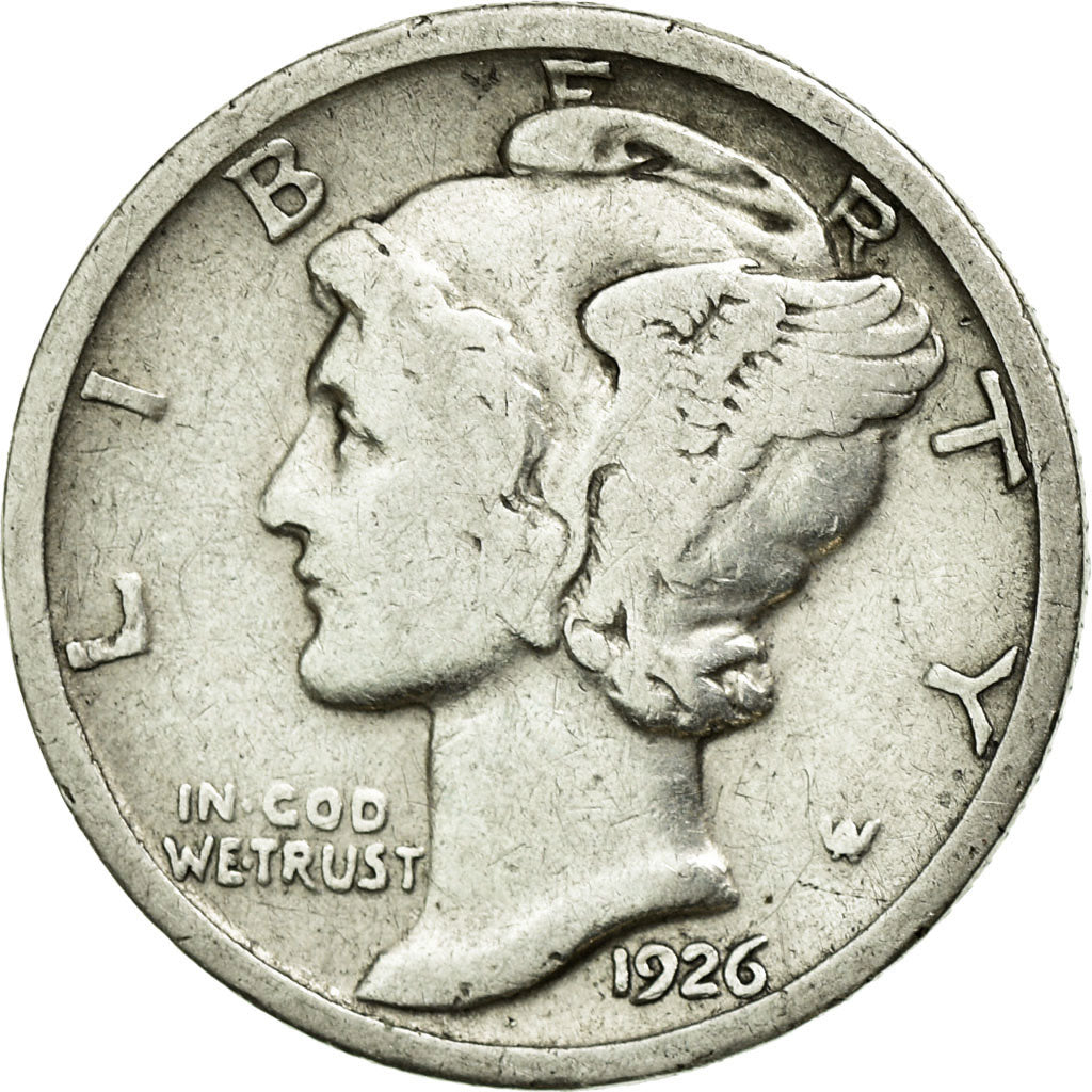 Münze, Vereinigte Staaten, Mercury Dime, Dime, 1926, U.S. Mint, Philadelphia