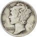 UNITED STATES, Mercury Dime, Dime, 1937, U.S. Mint, KM #140, VF(30-35), Silver,.
