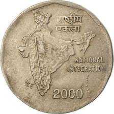 Coin, INDIA-REPUBLIC, 2 Rupees, 2000, VF(30-35), Copper-nickel, KM:121.3