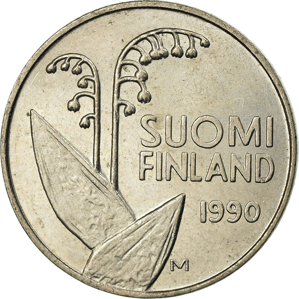 Coin, Finland, 10 Pennia, 1990, EF(40-45), Aluminum, KM:46a