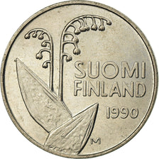 Coin, Finland, 10 Pennia, 1990, EF(40-45), Aluminum, KM:46a