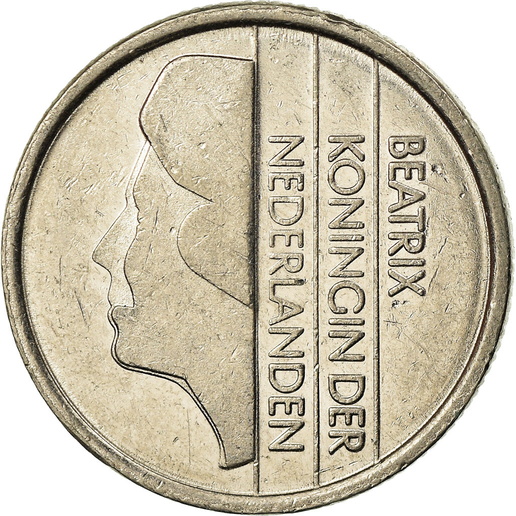 Moeda, Países Baixos, Beatrix, 25 Cents, 1995, EF(40-45), Níquel, KM:204