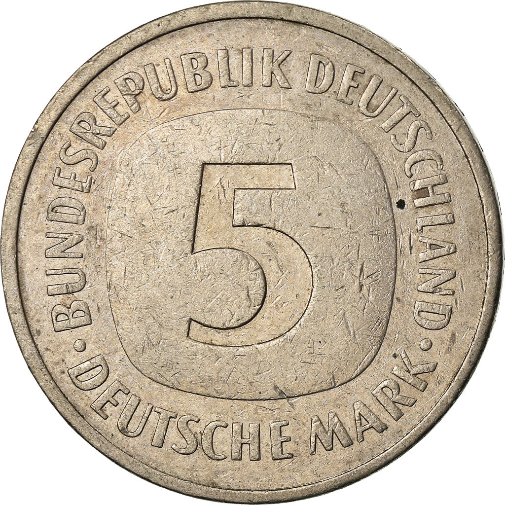 Coin, GERMANY - FEDERAL REPUBLIC, 5 Mark, 1979, Hambourg, EF(40-45)
