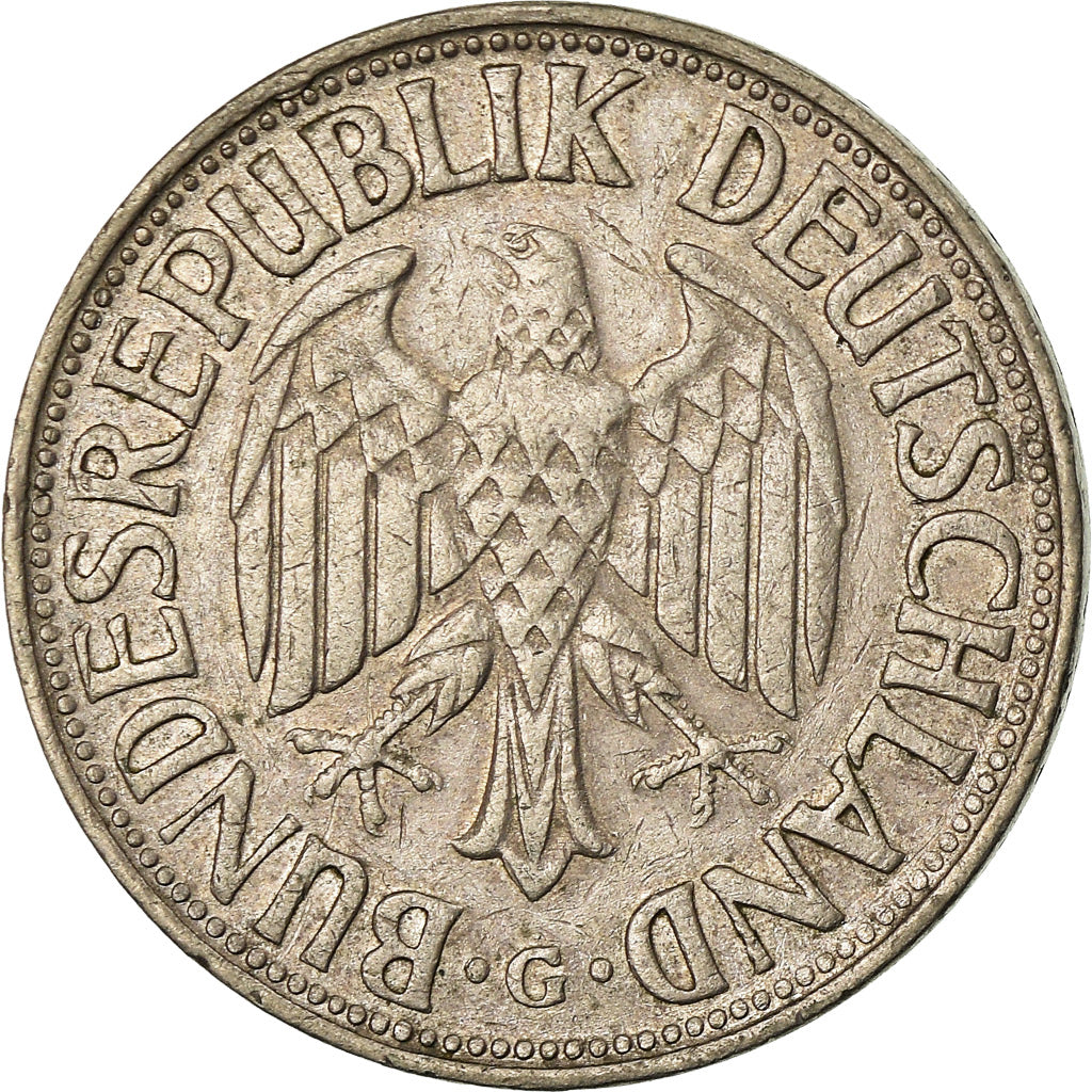 Moneda, ALEMANIA - REPÚBLICA FEDERAL, Mark, 1969, Karlsruhe, MBC, Cobre -