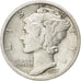 UNITED STATES, Mercury Dime, Dime, 1937, U.S. Mint, KM #140, EF(40-45), Silver,.