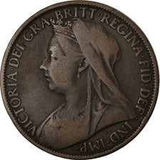 Coin, Great Britain, Victoria, Penny, 1900, VF(20-25), Bronze, KM:790