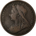 Coin, Great Britain, Victoria, Penny, 1900, VF(20-25), Bronze, KM:790