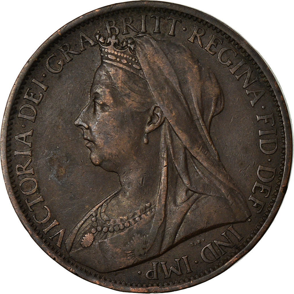 Coin, Great Britain, Victoria, Penny, 1901, EF(40-45), Bronze, KM:790