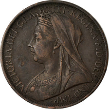 Coin, Great Britain, Victoria, Penny, 1901, EF(40-45), Bronze, KM:790