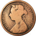 Münze, Großbritannien, Victoria, 1/2 Penny, 1891, SGE+, Bronze, KM:754