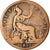 Coin, Great Britain, Victoria, 1/2 Penny, 1891, F(12-15), Bronze, KM:754