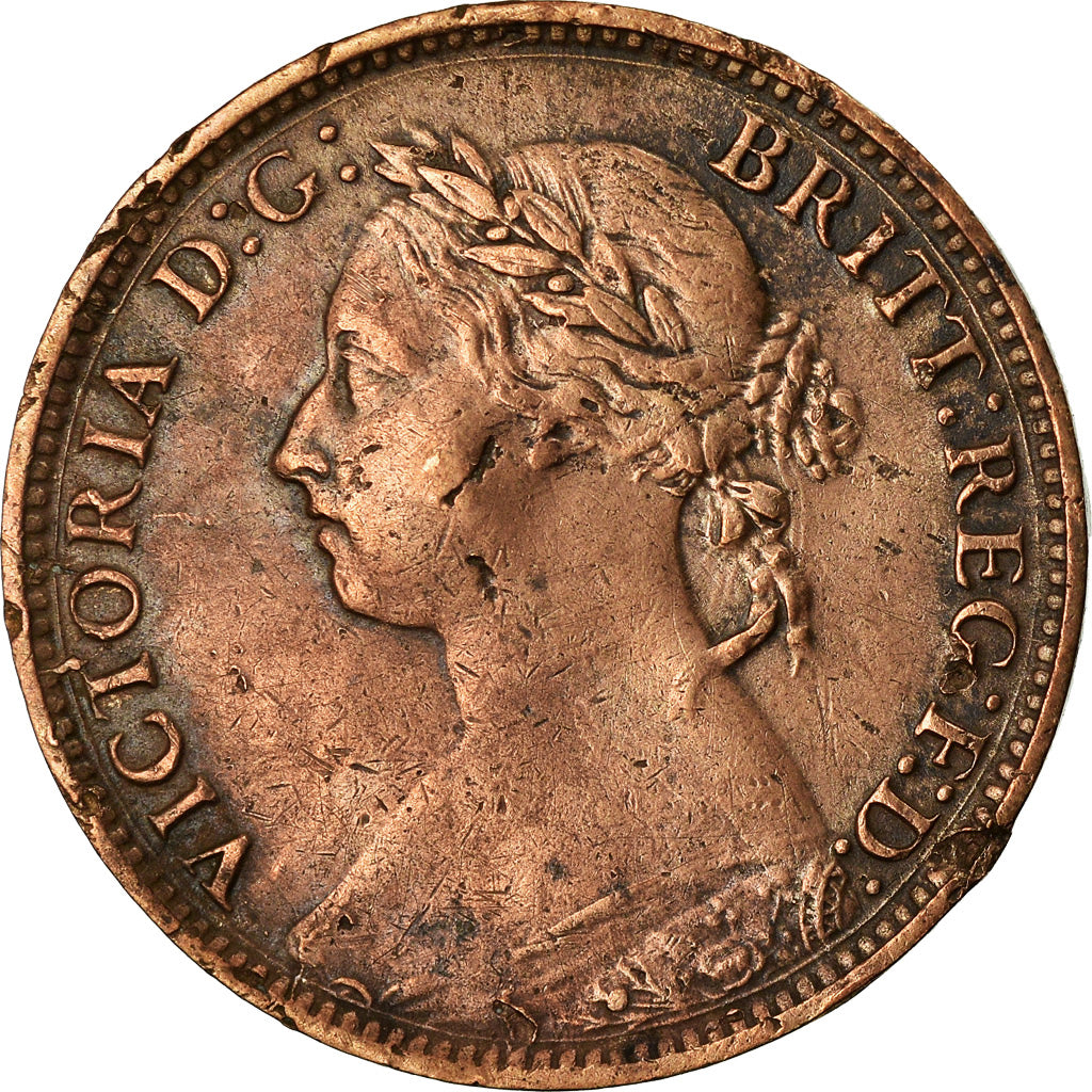 Coin, Great Britain, Victoria, Farthing, 1891, EF(40-45), Bronze, KM:753