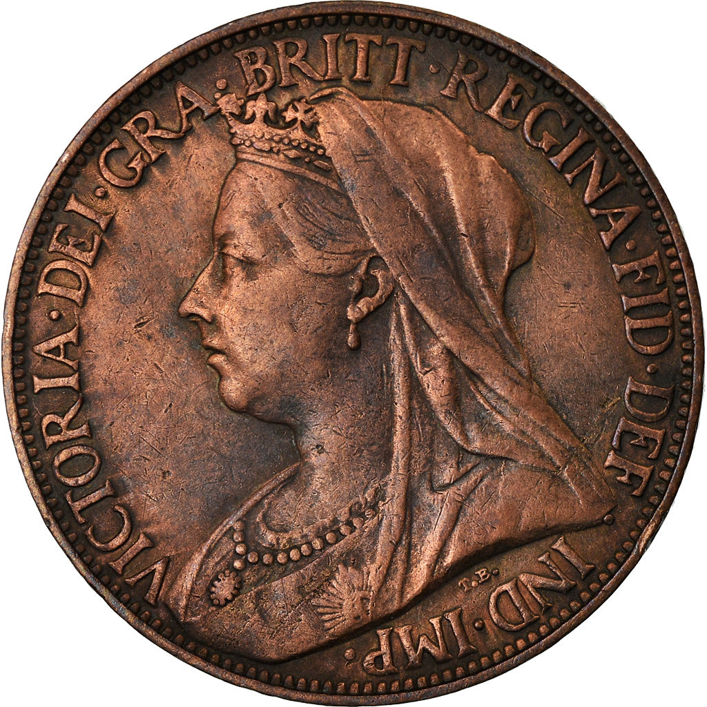 Coin, Great Britain, Victoria, Farthing, 1895, EF(40-45), Bronze, KM:788.1