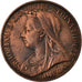 Coin, Great Britain, Victoria, Farthing, 1895, EF(40-45), Bronze, KM:788.1