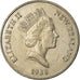 Moneta, Nuova Zelanda, Elizabeth II, 20 Cents, 1988, BB, Rame-nichel, KM:62