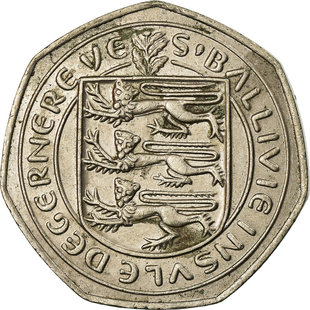 Münze, Guernsey, Elizabeth II, 50 Pence, 1982, SS, Copper-nickel, KM:34
