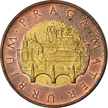Coin, Czech Republic, 50 Korun, 1998, EF(40-45), Bi-Metallic, KM:1